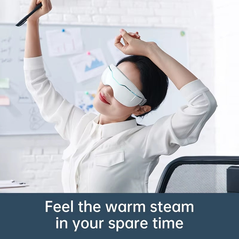 Novaskin™️ Intelligent Heating & Cooling Eye Spa Massager – Steam & Compression Therapy