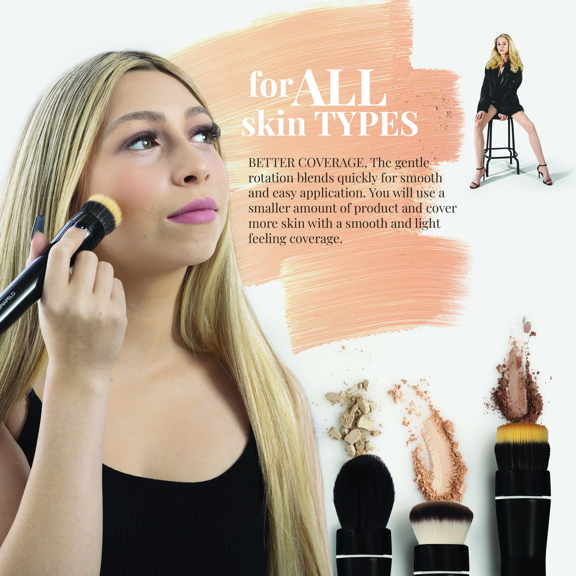 NovaSkin™ Electric Cosmetic Brush – Travel-Friendly Makeup Tool