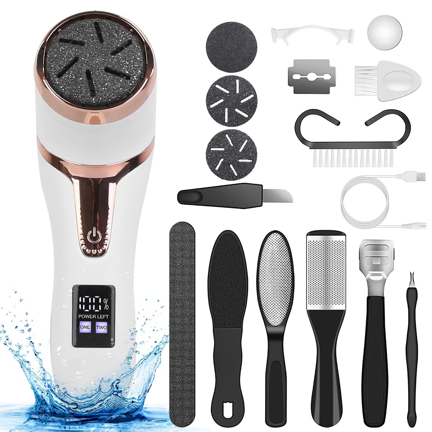 Novaskin™️ Electric Pro Pedicure & Callus Remover – 17-in-1 Vacuum Foot Care Kit