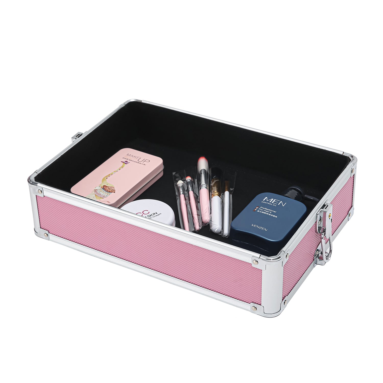 NovaSkin™ Aluminum Rolling Cosmetic & Embroidery Case