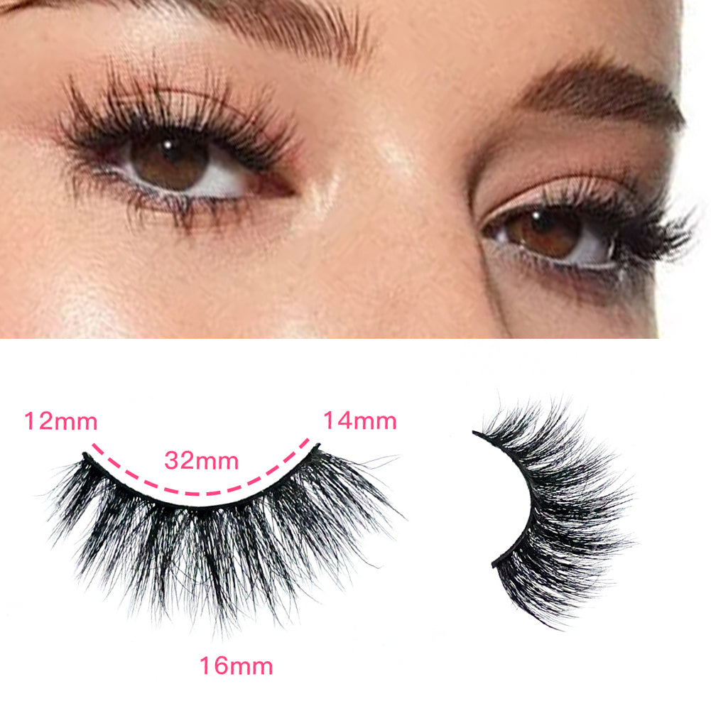 NovaSkin™ 3D Multi-Layered Lashes – Comfortable, Fluffy Look