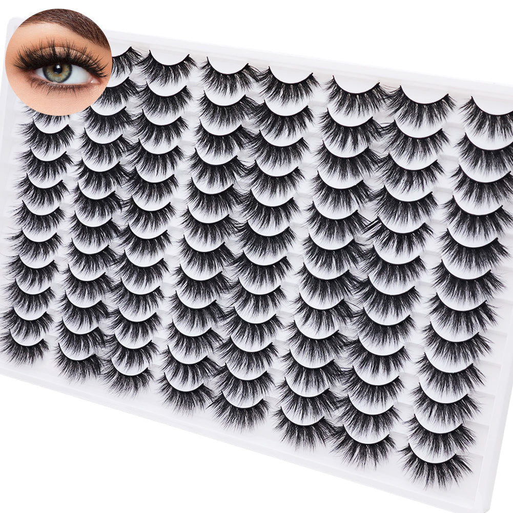 NovaSkin™ 3D Multi-Layered Lashes – Comfortable, Fluffy Look