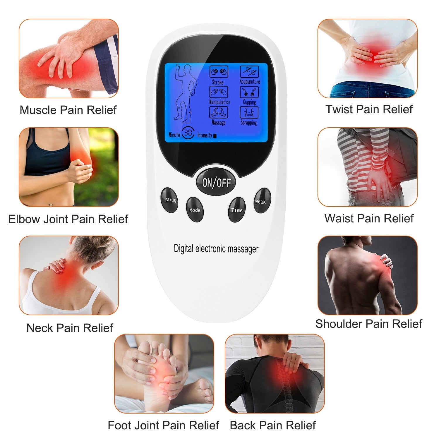 Novaskin™️ EMS Pulse Relief – Dual Channel Muscle Stimulator