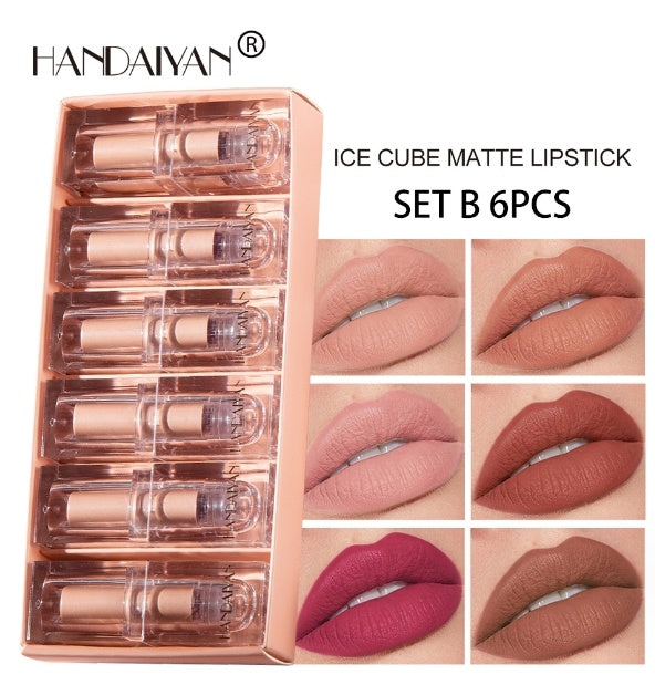 NovaSkin™ Ice Lipstick Set – 6 Pieces