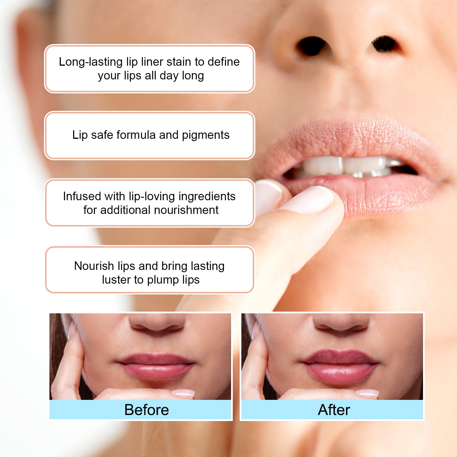 NovaSkin™ Peel-Off Lipliner – Plumping & Long-Lasting Lip Definition