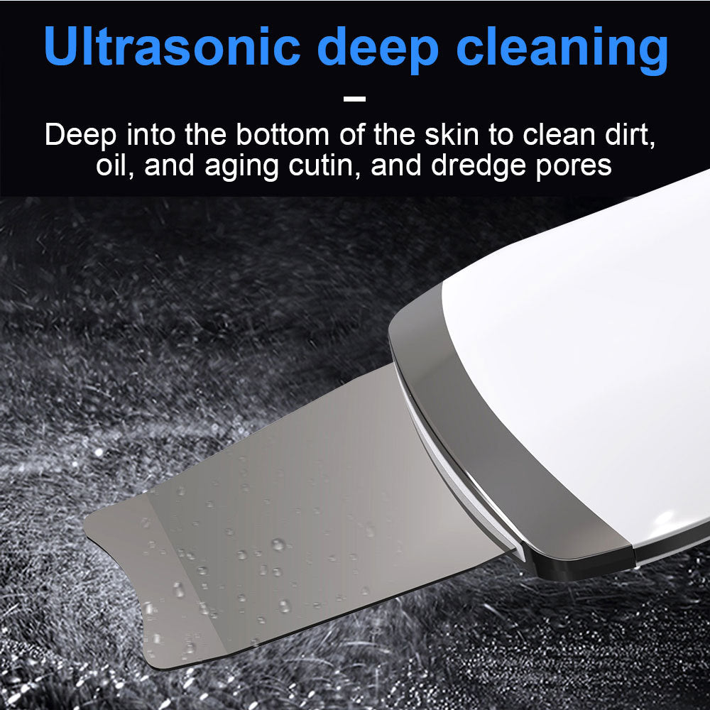 Novaskin™️ Ultrasonic Skin Scrubber – Deep Pore Cleanser & Skin Tightening Spatula