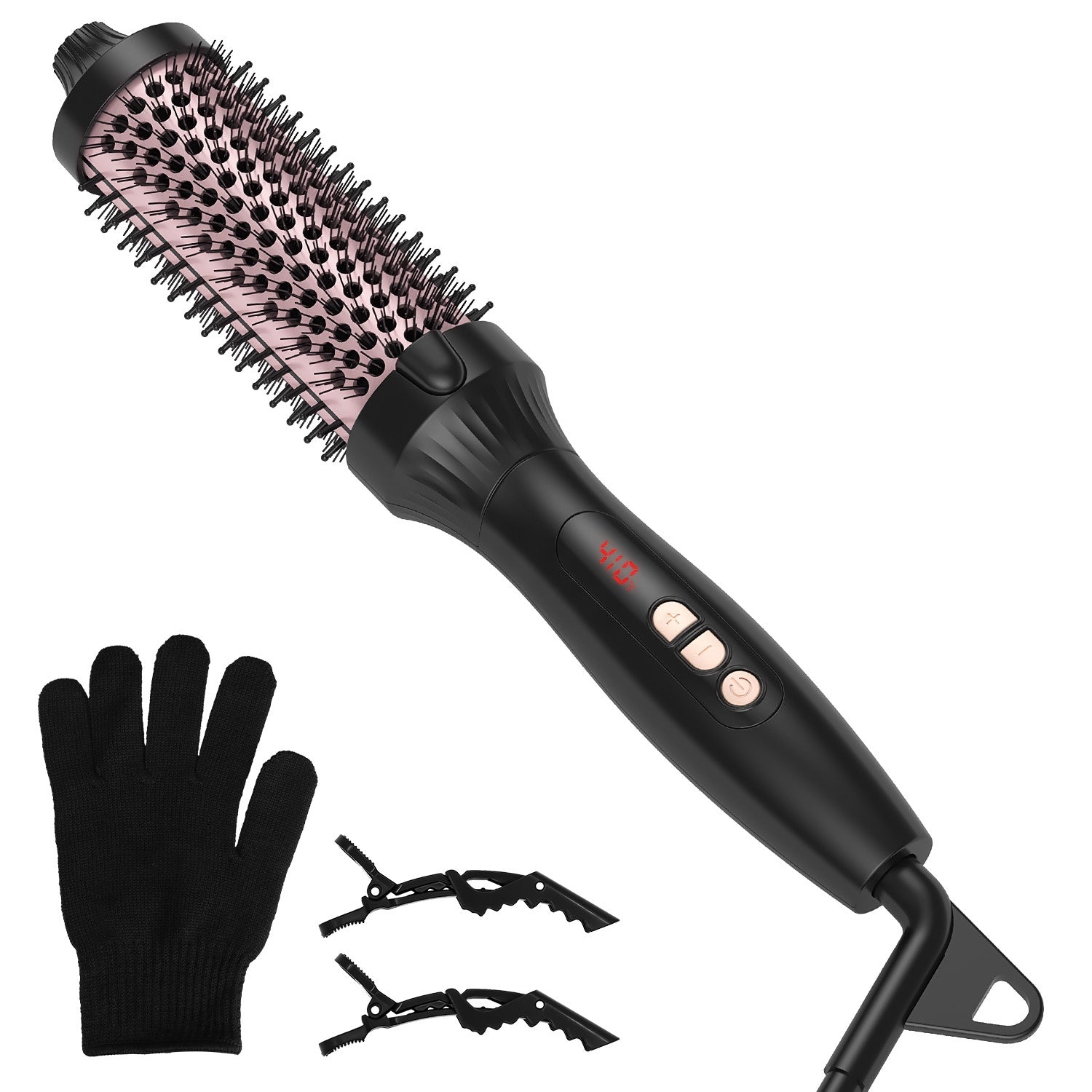 Novaskin™️ Pro Styler – Anti-Frizz Volumizing Hot Air Brush (Rose Gold)