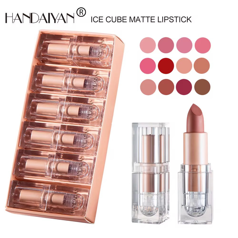 NovaSkin™ Ice Lipstick Set – 6 Pieces