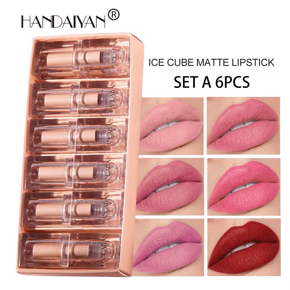 NovaSkin™ Ice Lipstick Set – 6 Pieces